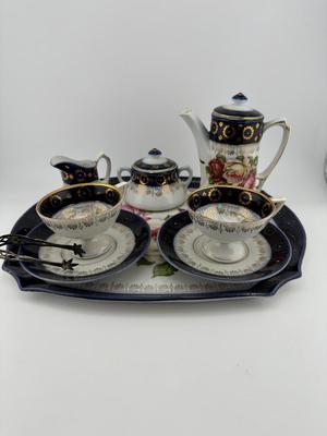 Antique Floral Tea Set (See Details)