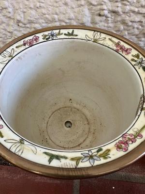 Vintage Chinoiserie and Oriental Planters with Base