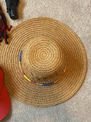 HATS, UMBRELLAS, AND A SCARF