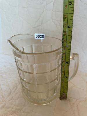Anchor Hocking block pitcher