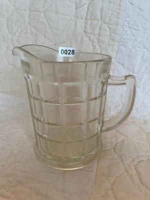 Anchor Hocking block pitcher
