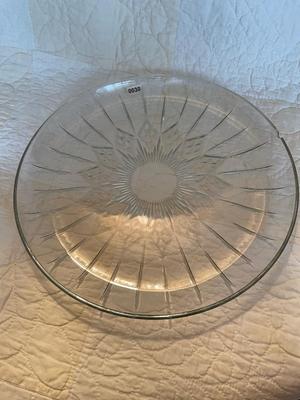 Glass divided plate