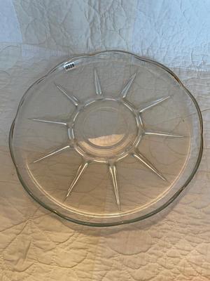 Glass divided plate