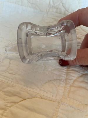EAPG anvil toothpick/match holder salt dip Daisy & Button