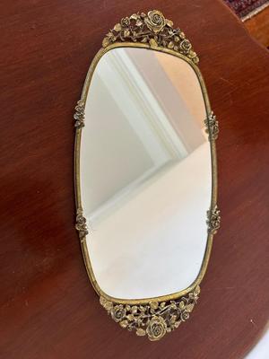 Matson Gold Decorative Glass Mirror Tray, Picture Frame & Vanity Mirror