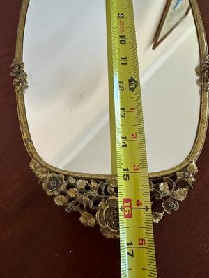 Matson Gold Decorative Glass Mirror Tray, Picture Frame & Vanity Mirror