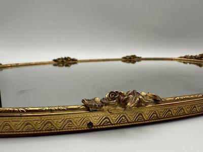 Matson Gold Decorative Glass Mirror Tray, Picture Frame & Vanity Mirror