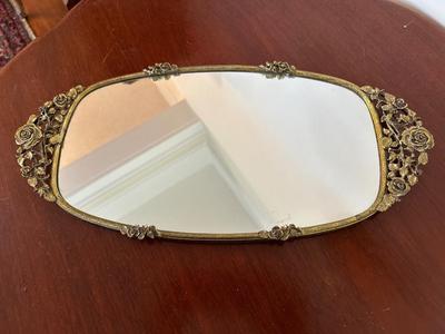 Matson Gold Decorative Glass Mirror Tray, Picture Frame & Vanity Mirror