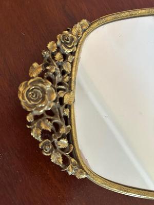 Matson Gold Decorative Glass Mirror Tray, Picture Frame & Vanity Mirror