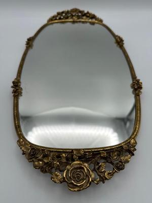 Matson Gold Decorative Glass Mirror Tray, Picture Frame & Vanity Mirror