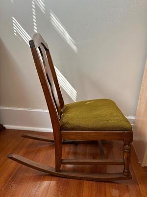 Vintage Solid Wood Child’s Rocking Chair