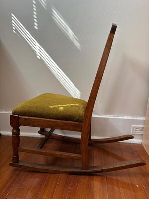 Vintage Solid Wood Child’s Rocking Chair