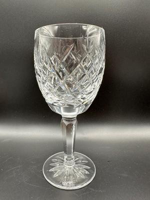 Six WATERFORD Crystal 7” Wine Glasses
