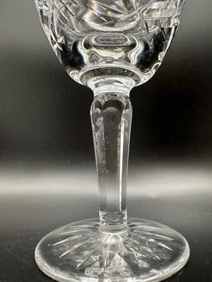 Six WATERFORD Crystal 7” Wine Glasses