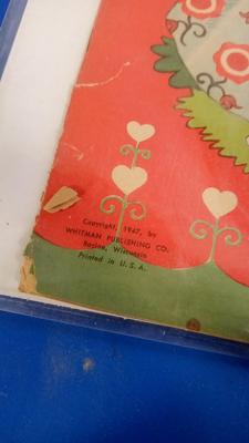 LOT 7 OLD BOOK OF VALENTINES TO BE CUT OUT