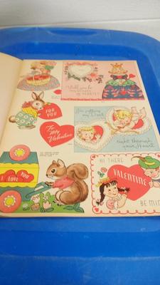 LOT 7 OLD BOOK OF VALENTINES TO BE CUT OUT