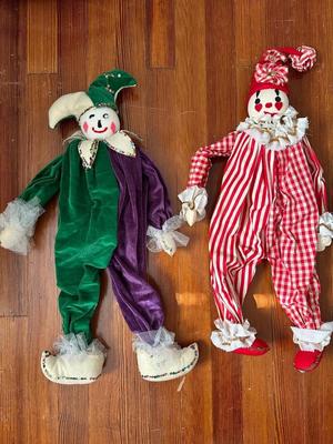 Handmade Jester Clowns (4)