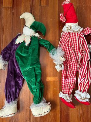 Handmade Jester Clowns (4)