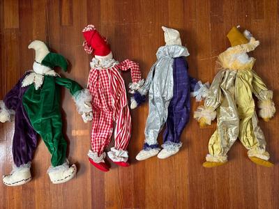 Handmade Jester Clowns (4)