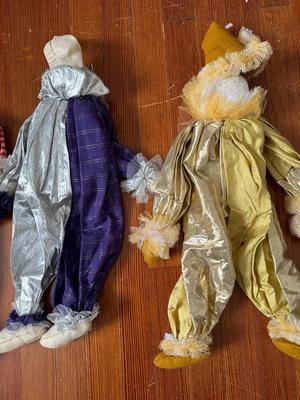 Handmade Jester Clowns (4)