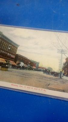 LOT 9 FOUR OLD POSTCARDS OF GREELEY COLORADO