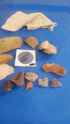 LOT 10 OLD INDIAN TOOLS FROM NORTH EASTERN COLORADO