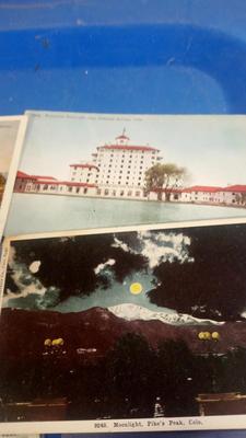 LOT 11 SEVEN OLD POSTCARDS OF COLORADO