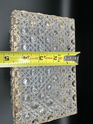 Vintage French Crystal Hinged Box