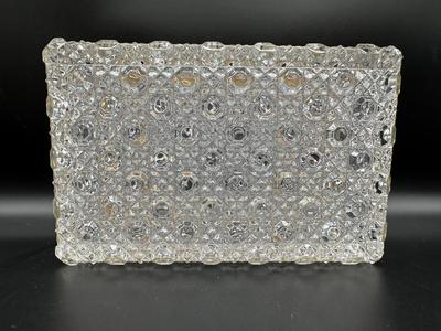 Vintage French Crystal Hinged Box