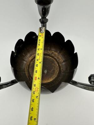 Vintage Reed & Barton Epergne Silverplate Candelabra Candleholder Lotus Flower