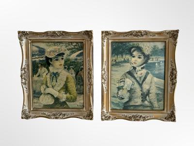Vintage Framed Huldah Prints