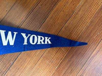 Two Vintage Felt Souvenir Pennants