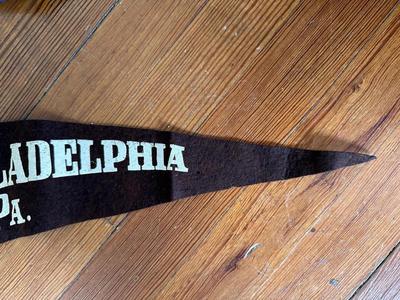 Two Vintage Felt Souvenir Pennants