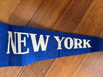 Two Vintage Felt Souvenir Pennants