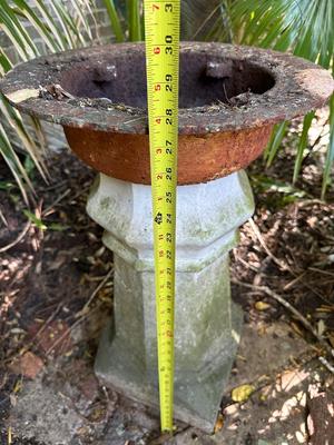 Cement / Iron Plant Stand
