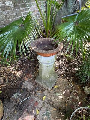 Cement / Iron Plant Stand