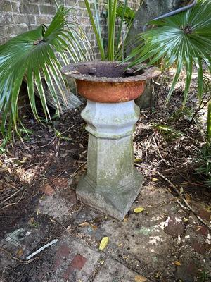 Cement / Iron Plant Stand