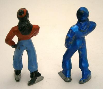 Pair of Ice Skaters Dimestore Figures