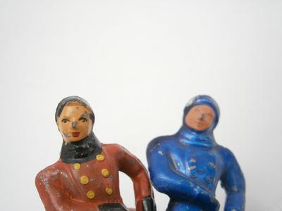 Pair of Ice Skaters Dimestore Figures