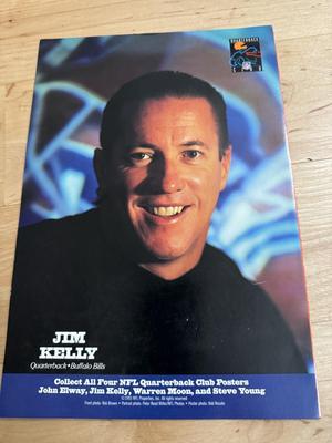 1988 Redskins Bumper Stickers & 1993 Wheaties Posters - Warren Moon / Jim Kelly