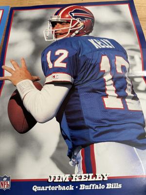 1988 Redskins Bumper Stickers & 1993 Wheaties Posters - Warren Moon / Jim Kelly