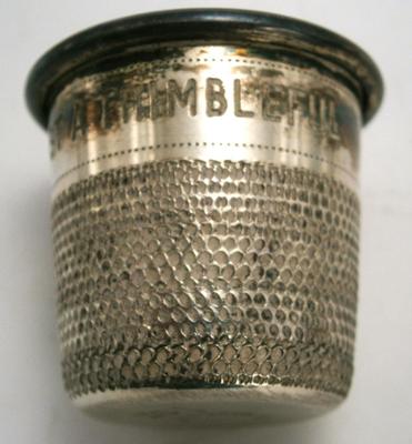 "JUST A THIMBLEFULL" Shot Glass