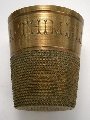 2 "JUST A THIMBLEFULL" Shot Glasses