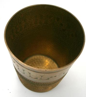 2 "JUST A THIMBLEFULL" Shot Glasses