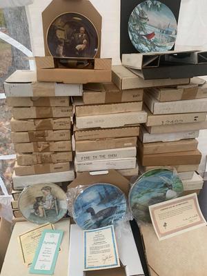HUGE Collectors Plates Lot Birds & More