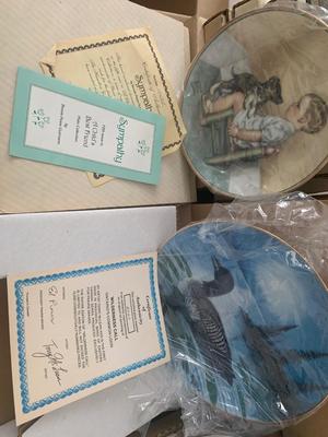 HUGE Collectors Plates Lot Birds & More