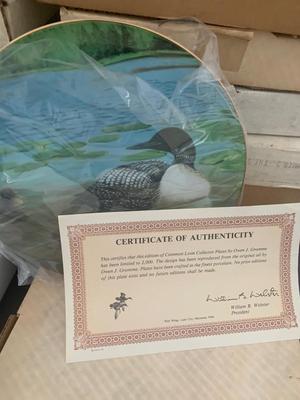 HUGE Collectors Plates Lot Birds & More