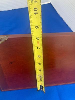 Mahogany Wall Shelf & Small Mirror