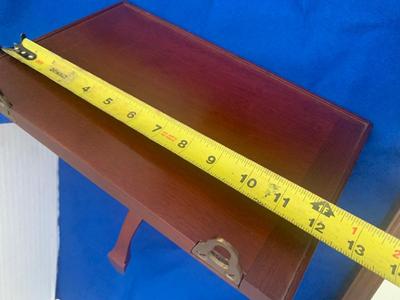 Mahogany Wall Shelf & Small Mirror