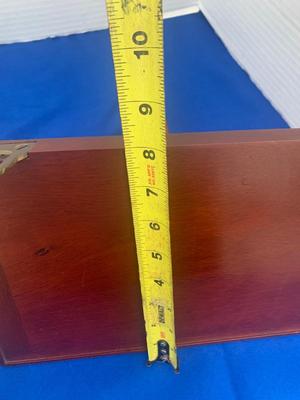 Mahogany Wall Shelf & Small Mirror